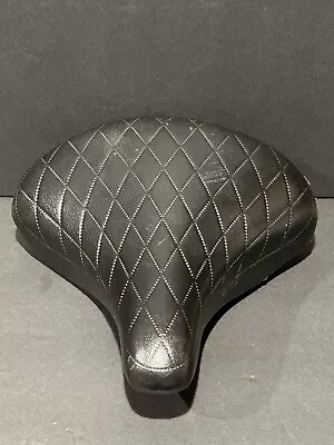 Vintage Fuji Black Diamond Quilted Bicycle Saddle Seat Road Bike Fujita Japan • $20