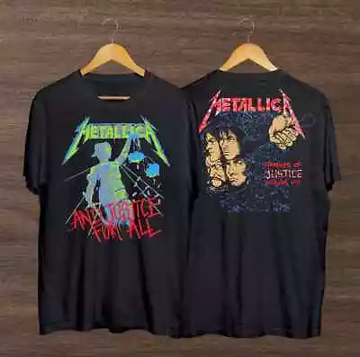 Retro Metallica And Justice For All T-Shirt Vintage Metallica Rock Band T-Shirt • $16.99