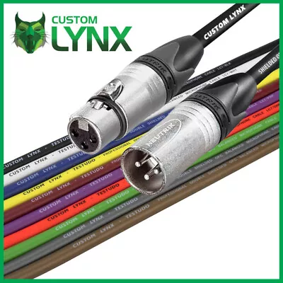 Custom Lynx TESTUDO. Neutrik Powered Active Speaker Cable. PRO Balanced XLR Lead • £22.31