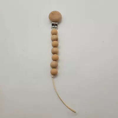 Moonkie Wooden Pacifier Baby Clip Unisex • $4.21