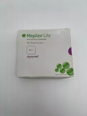 Mepilex Lite Silicone Thin Foam Dressing 4  X 4  Box Of 5 284190 • $20
