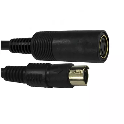 SVHS S Video Extension Cable Male To Female 4 Pin Mini DIN Lead 1.5m To 10m • £2.49