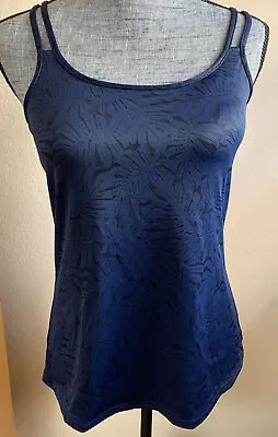 NWT-Amoena #44800 Pocketed Camisole Post Mastectomy Non Wire   Nightfall  Navy • $28.99