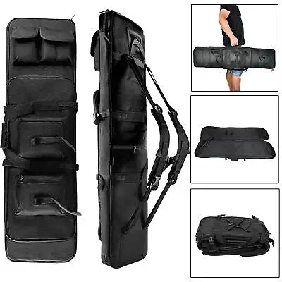 120cm Tactical Rifle Gun Case Bag Padded Carbine Weapon Shotgun Backpack Bag • £16.99