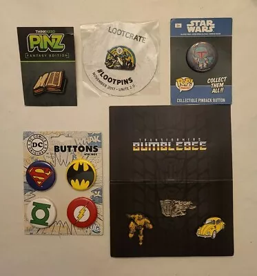 PIN LOT Bumblebee Transformers Boombox Pinz Loot Crate Exclusive Autobot  (A1-1) • $16.99