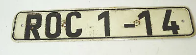 2 X GDR Number Plate License Plate Roc 1-14 Classic Car Vintage Collector • $58.16