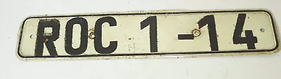 2 X GDR Number Plate License Plate Roc 1-14 Classic Car Vintage Collector • $60.43