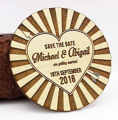 Personalized Wedding Magnets 20 Rustic Wedding Save The Date Cards-2ST • $81.39