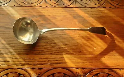 Georgian Sterling Silver Fiddle Pattern Serving Ladle William Chawner Ll 1823 • £320