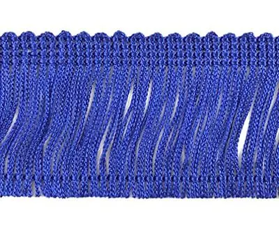 TRIMPLACE Royal Blue 2  Rayon Chainette Fringe - 9 Yards • $13.87