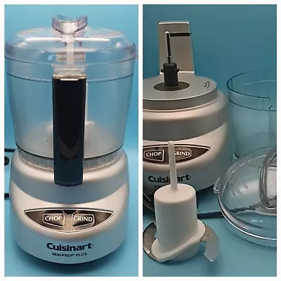 Cuisinart 4 Cup Mini Prep Plus Food Processor Brushed Stainless Tested • $20