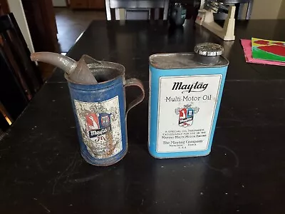 Vintage Maytag Motor Oil Nearly Full Can I Quart Good Condition • $40