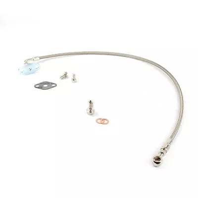 4AN Big Hole Oil Feed Line For TOYOTA 1JZ 2JZ W/ Holset HX35 HX40 HX50 HX55 • $51.39