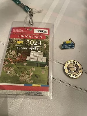 2024 Masters Junior Badge Pass Junior Pin And Commemorative Token • $162.50