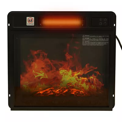 18  Electric Fireplace Recessed Wall Mounted W/ Remote Control Adjustable Flame • $96.99