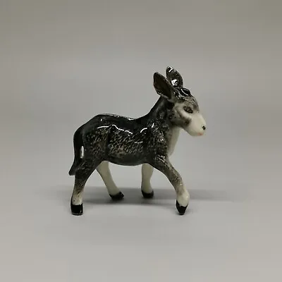 $17.30 • Buy Donkeys Ceramic Figurine, Miniature Ceramic Donkey, Donkey Black Gray