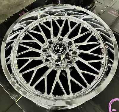 4  NEW 22x10 Hardcore HC103 Wheels -25 Chrome 6x5.5 6x139 Chevy 6x135 F150 • $2100