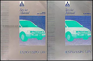 1992 Mitsubishi Expo And LRV Shop Manual 2 Volume Set Repair Service Books Van • $51.95