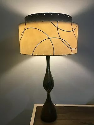 Vintage Style 2 Tier Fiberglass Lamp Shade Mid Century Style  IGGA • $135