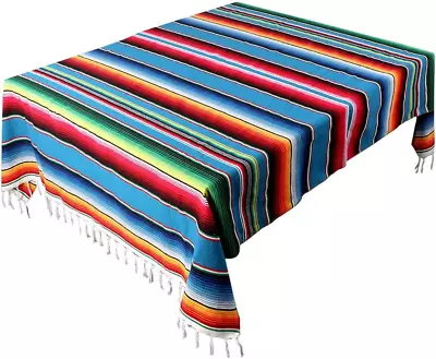 59 X 84 Inch Mexican Tablecloth Mexican Serape Blanket For Mexican Party • $28.66