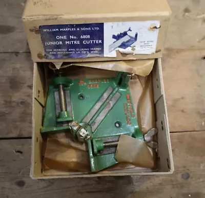 £32 • Buy Vintage MARPLES Junior Mitre Cutter No.6808 With Original Box And Instructions