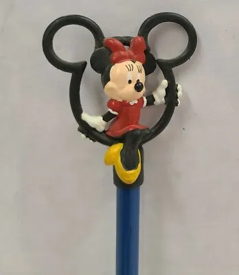New 1995 Disney Minnie Mouse In Red Dress & Bow Pencil Pen Topper By Applause • $12.74