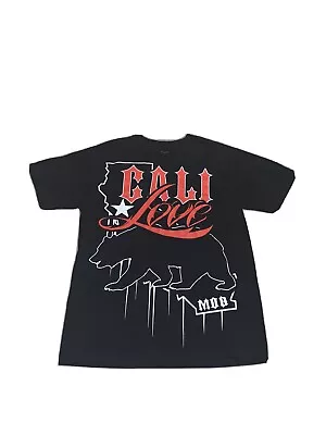 MOB Inc “Cali Love” Black Short Sleeve Graphic T Shirt Men Sz Medium • $12.50