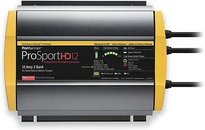 44012 Prosport HD Waterproof Marine Battery Charger 12 Amp 2 Bank • $255.99