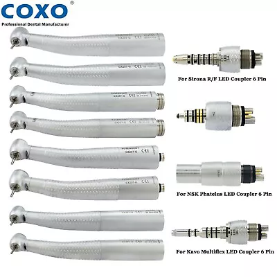 COXO Dental Fiber Optic Handpiece Air Turbine K NSK Sirona WH KAVO LED Coupling • $13.99