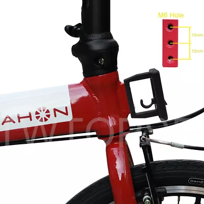 TWTOPSE Folding Bike Front Carrier Block For 2 3 Holes Brompton Dahon Tern Bag • $23.99