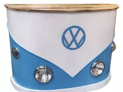 Retro Vintage 1960s Inspired VW Camper Van Home Bar  - Blue • £550