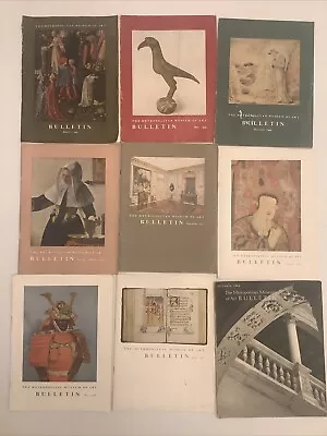 Lot Of 9 Metropolitan Museum Of Art Bulletin 1948-1964 • $2.99