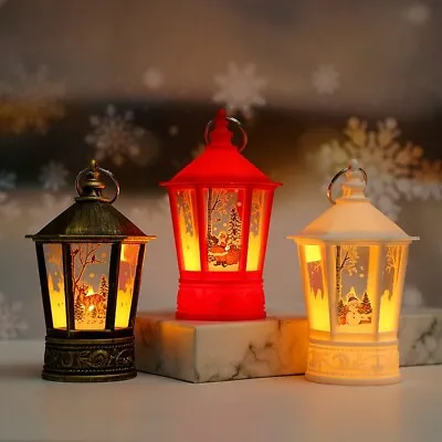Pagoda Wind Christmas Decoration Portable Lantern Led Candle Light • £5.99
