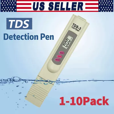 Handheld Water Quality Hardness Purity Digital LCD Meter 0-9990 PPM TDS TDS-3 • $24.99