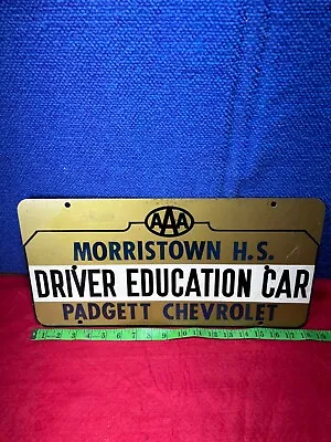 ‼️l 👀k‼️ Aaa  Motor Club Sign High School Drivers Ed Padgett Chevrolet   Aa-223 • $22.49