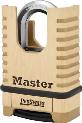Master Lock Brass Padlock ProSeries Set Your Own Combination Lock 2-1/4 In. • $39.99