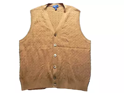 Paul Fredrick Vest Adult Medium V-Neck Button Down Cardigan Sweater  Mens • $22.55