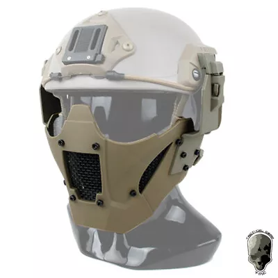 TMC Tactical JAY Fast Mask Half Face Mask Mesh Airsoft Mask Fit FAST Helmet Army • £27.48