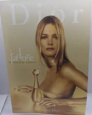 Advertising Card J'adore Jadore Christian Dior Le Feminin Absolu Eau De Parfum • $20