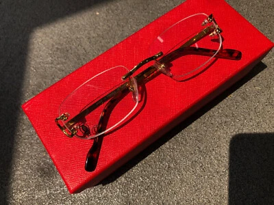 $250 • Buy Cartier Unisex Eyeglasses Vintage Frames - New Old Set - Full Set Included
