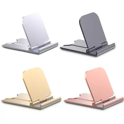 Adjust Foldable IPad Tablet Support Metal Mobile Phone Folding Desk Stand Holder • £3.41