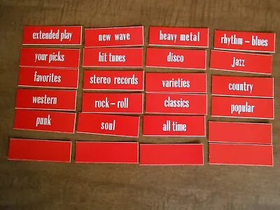 AMI Continental And Others Jukebox Title Strip Headings Set • $12.95