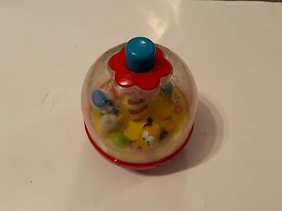 Vintage Disney Press And Spin Mickey Mouse Baby Toy Arco Donald Duck Pluto • $14.06