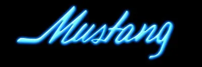 Ford Mustang Script NEW Metal Sign 6x18   Free Shipping- Not A Neon Sign • $21.88