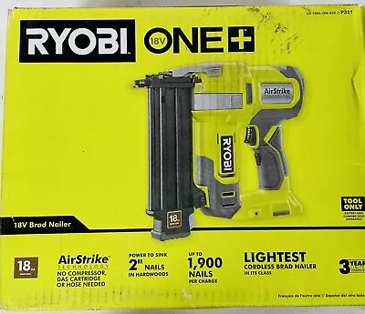 $89.99 • Buy Ryobi ONE+ 18V 18-Gauge Cordless AirStrike Brad Nailer (Tool Only) P321