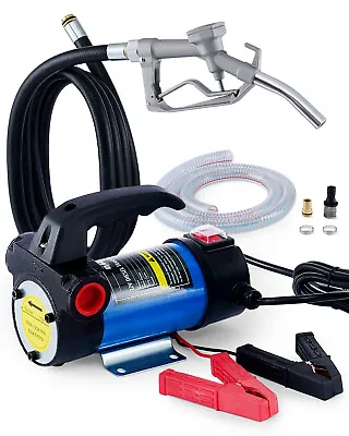 12V DC 12GPM Electric Fuel Transfer Pump With Nozzle & Hoses Kit  For Oil Change • $69.65