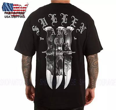 Sullen 3 Blades SCM4178 Short Sleeve Graphic Tattoo Skull T-shirt Top For Men • $27.99