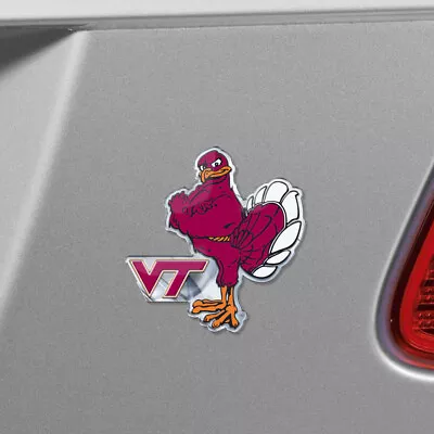 NCAA - Virginia Tech Hokies Heavy Duty Aluminum Embossed Color Emblem-Alternate • $24.99