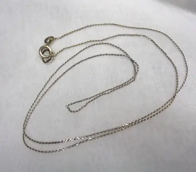 Vtg Estate Jewelry MILOR Italy .925 Sterling Silver 1.3g Chain Necklace 21.5  L • $14.99