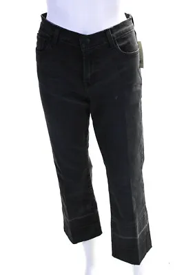 J Brand Womens Denim Selena Mid-Rise Crop Boot Cut Jeans Pants Black Size 29 • $42.71